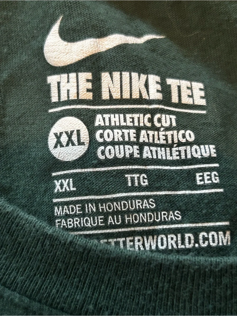 Nike Men’s Dark Green Short Sleeve Jersey Tee with White 87 Graphic